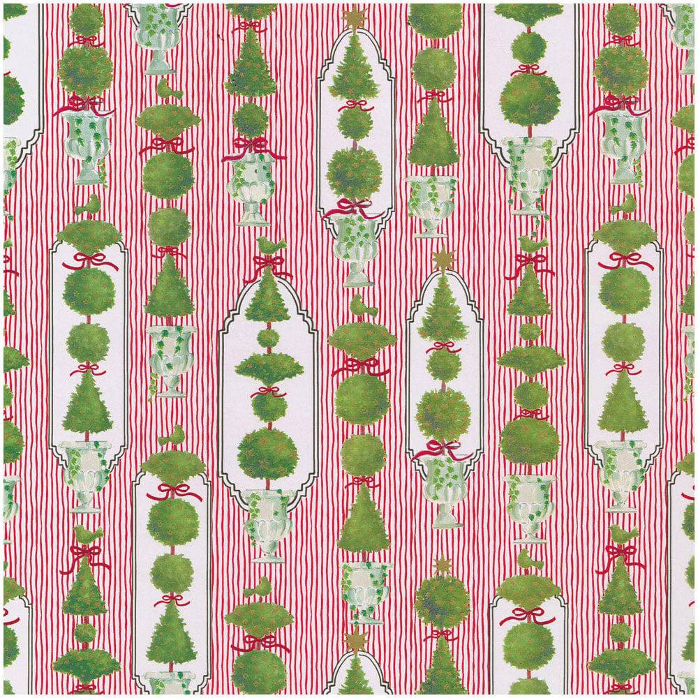 Caspari - Wrapping Paper - Eloise Red - Findlay Rowe Designs