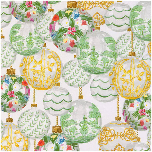 Caspari - Wrapping Paper - Savannah White - Findlay Rowe Designs