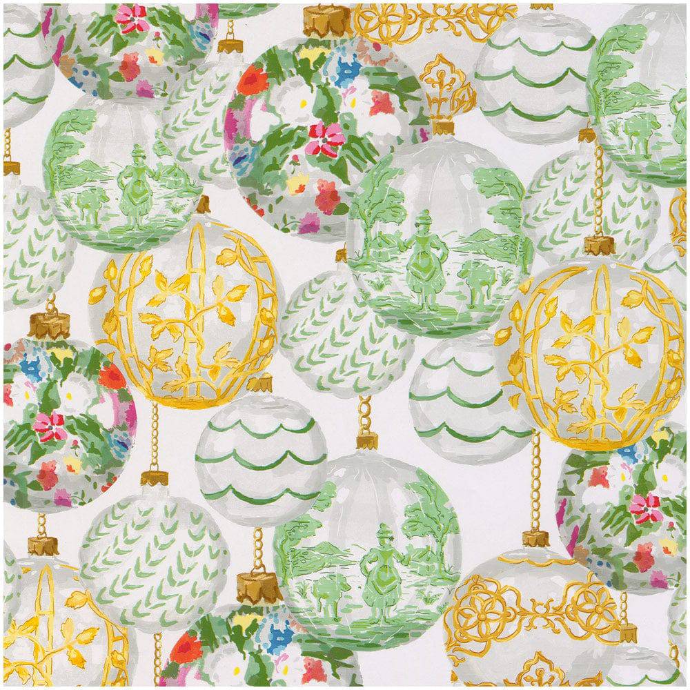 Caspari - Wrapping Paper - Savannah White - Findlay Rowe Designs