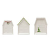 Plate - Embossed Stoneware Christmas House - Findlay Rowe Designs