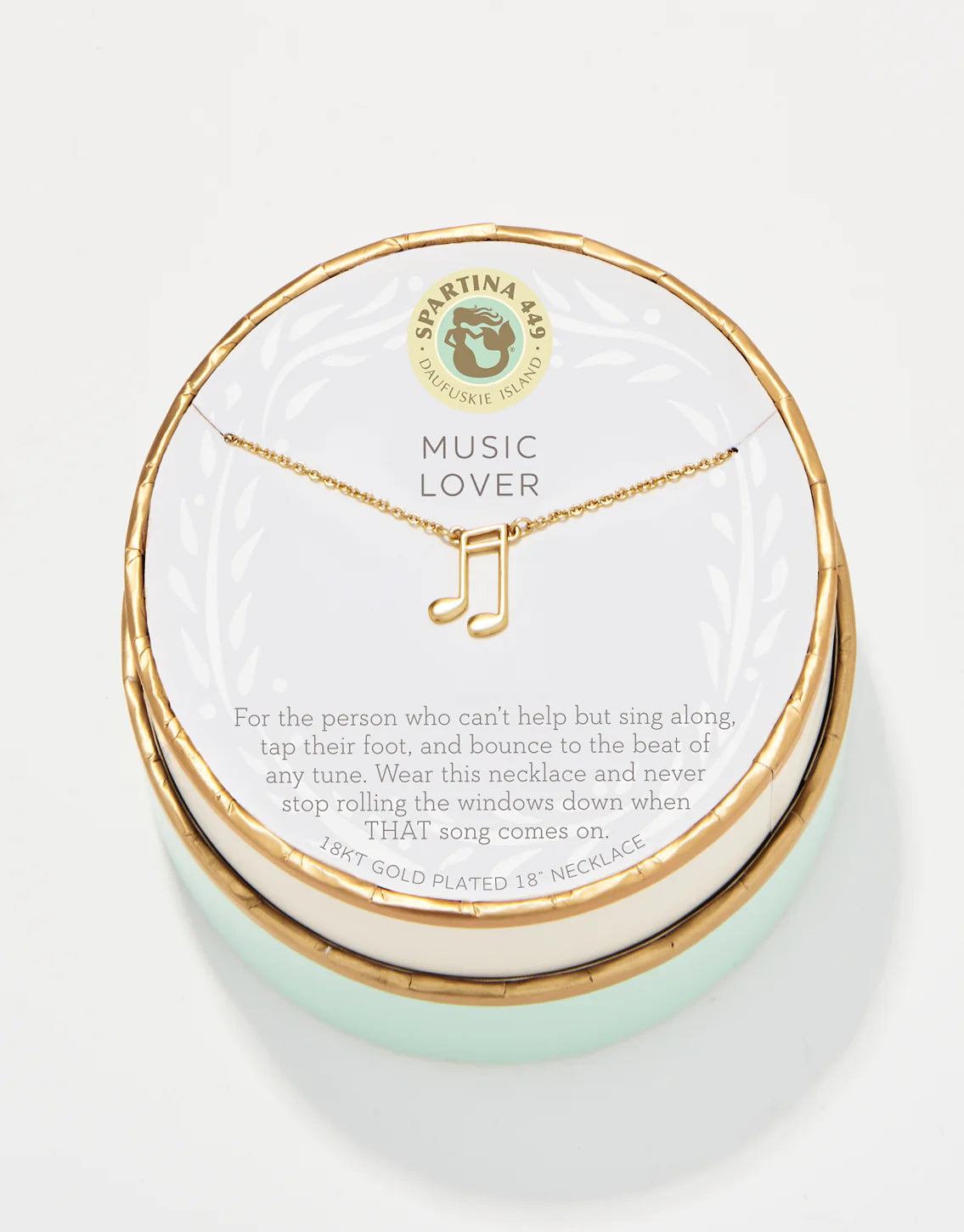 Spartina- Sea La Vie Necklace Music Lover/Note - Findlay Rowe Designs