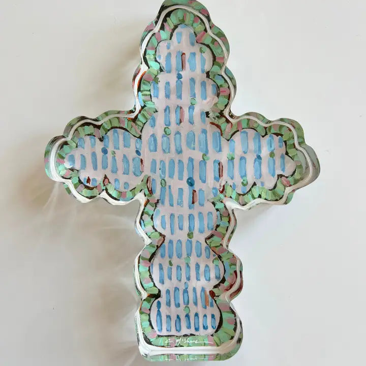 Chelsea McShane - Acrylic Block - Faithful Cross I