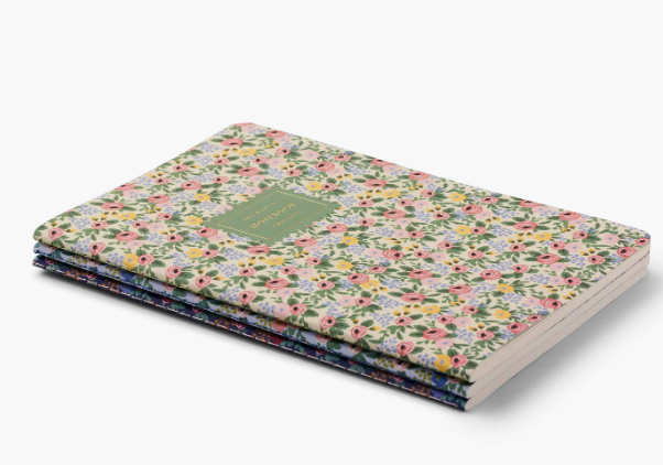 Rifle Paper Co - Notebooks Stitched - Set of 3 Rosa