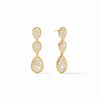 Julie Vos - Luna Teardrop Tier Earring - Cubic Zirconia - Findlay Rowe Designs