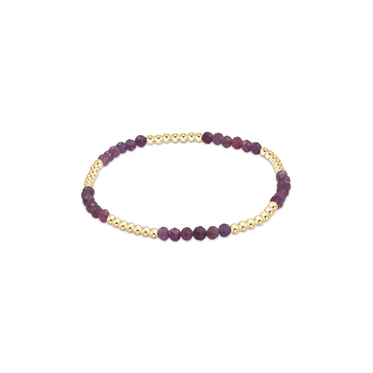 Enewton - Blissful Pattern 2.5mm Bead Bracelet - Ruby