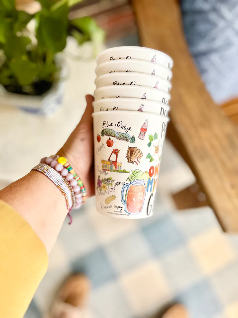 Reusable Party Cups - State of Georgia - Findlay Rowe Designs