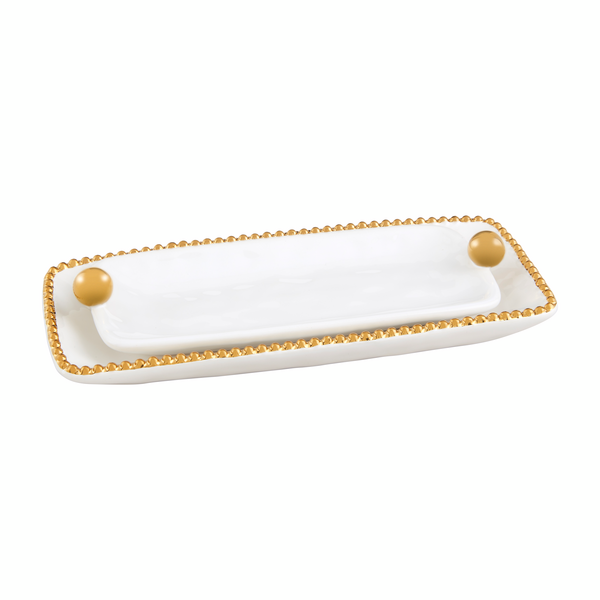 Mud Pie - Gold Bead Dish - Findlay Rowe Designs