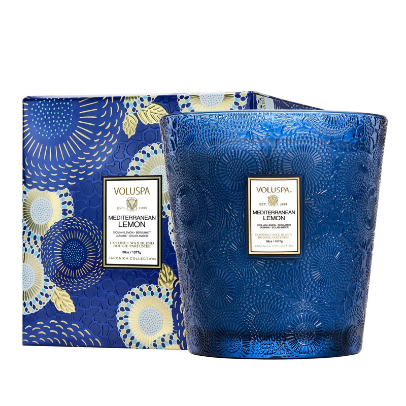 Voluspa - 3 Wick Hearth Candle - Mediterranean Lemon