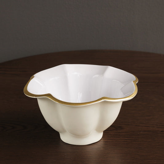 Beatriz Ball - Small Bowl - Encanto Devon - Cream and White