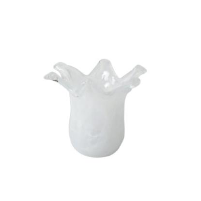 Vietri - Onda Glass  Petite Vase - White - Findlay Rowe Designs