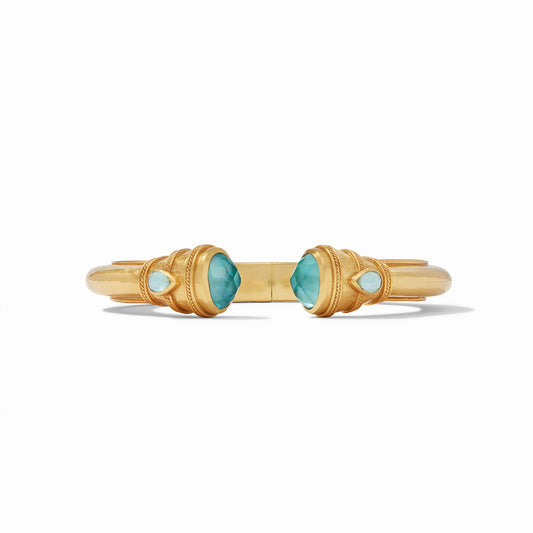 Julie Vos - Cuff - Cannes Demi - Iridescent Bahamian Blue