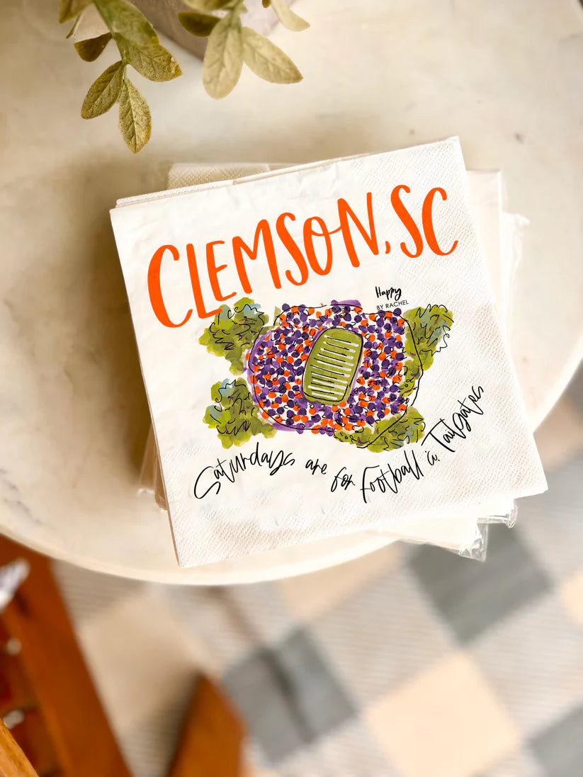 Clemson Tailgate Napkins-Pack of 20 - Findlay Rowe Designs