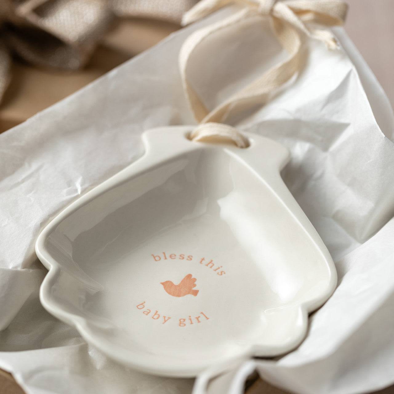 Baptism Bowl - Bless This Baby Girl - Findlay Rowe Designs