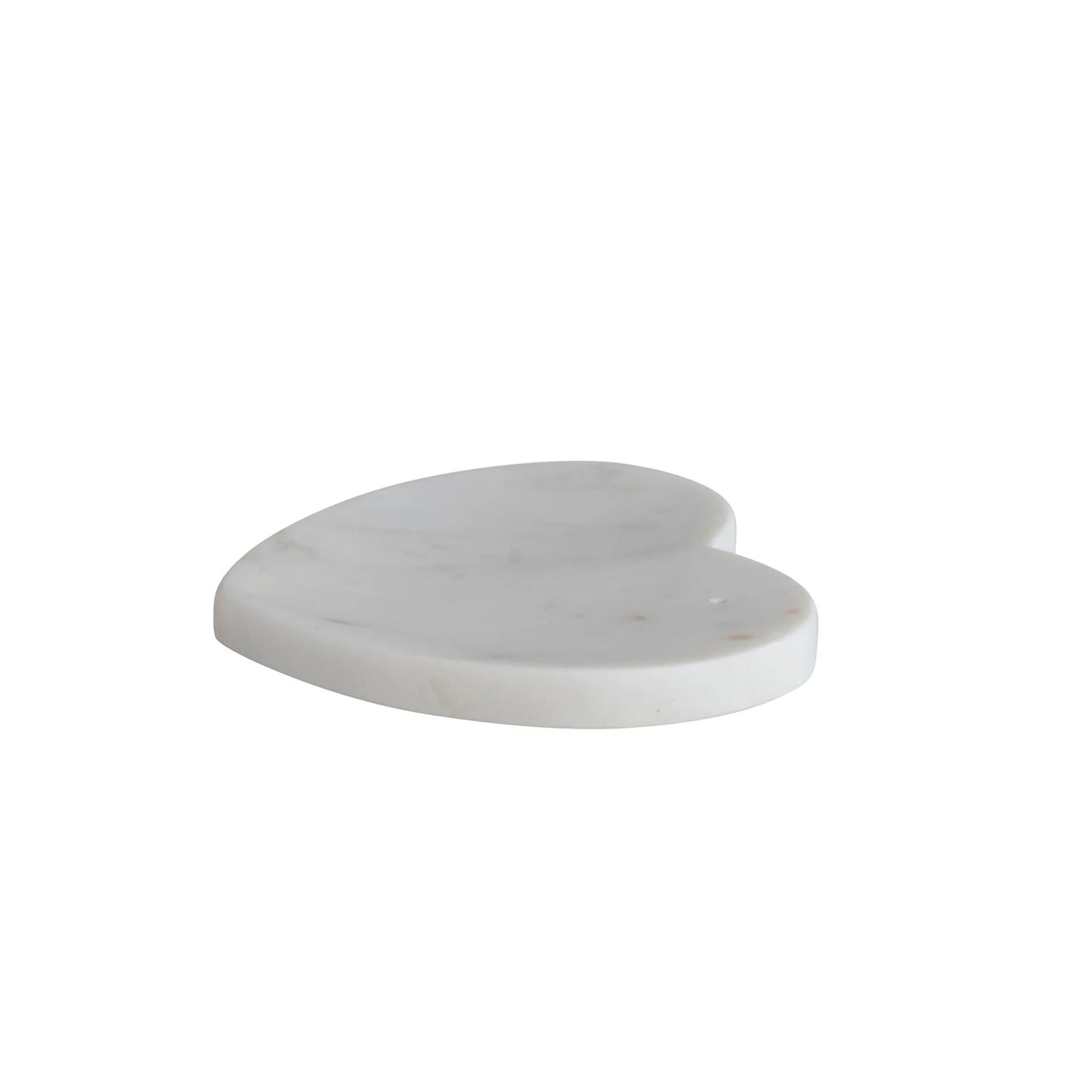 Marble Heart Shaped Dish - White - Findlay Rowe Designs