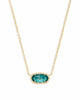 Kendra Scott - Elisa Gold Pendant Necklace in London Blue Glass - Findlay Rowe Designs