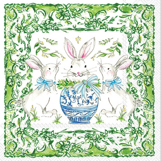 Easter Bunnies Luncheon Napkins - Findlay Rowe Designs