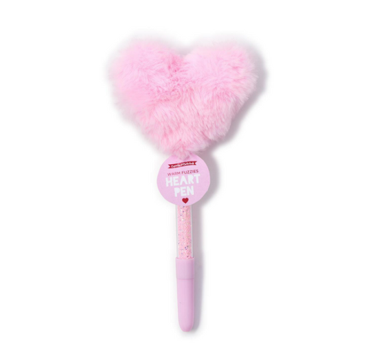 Faux Fur Heart Pen