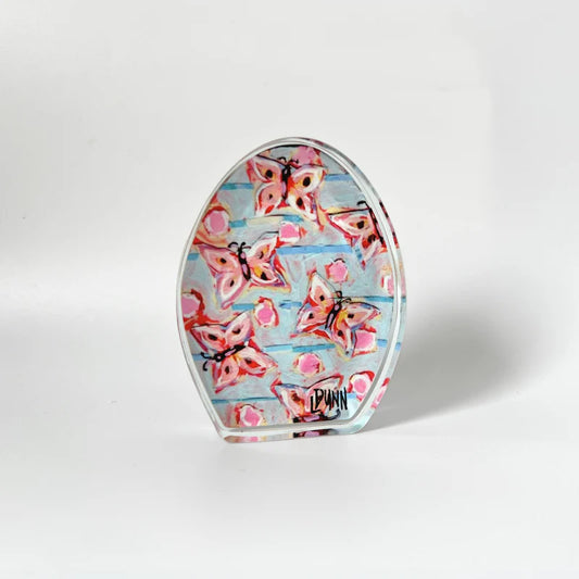 Lauren Dunn - Acrylic Art - Butterfly Easter Egg - Bitty