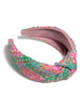 Headband - Knotted Boucle - Pink Green - Findlay Rowe Designs