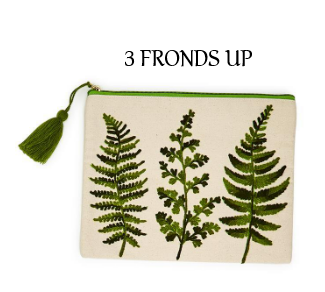 Pouch - Cotton Canvas - Fanciful Fern