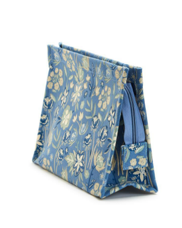 Blue Floral Multipurpose Pouch - Findlay Rowe Designs