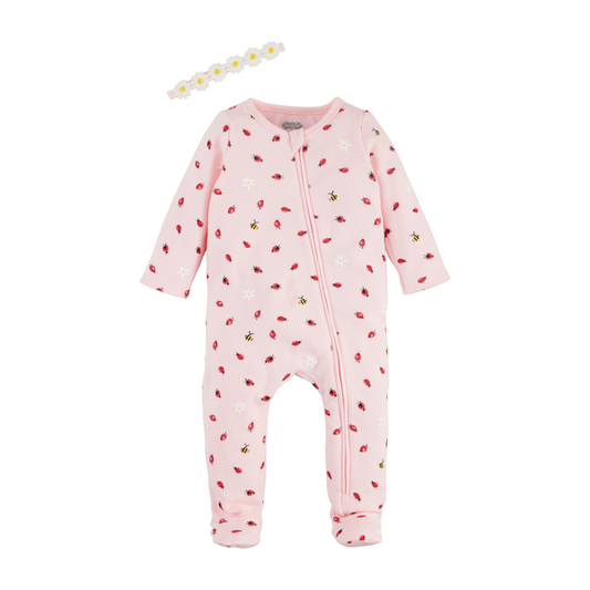 Mud Pie - Baby - Sleeper Set - Ladybug