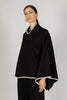 Top - Cowl Neck Poncho Modal - Black - Findlay Rowe Designs