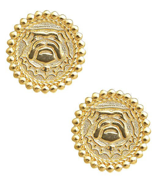 Lisi Lerch - Earring - Bulldog Coin Charm - Gold