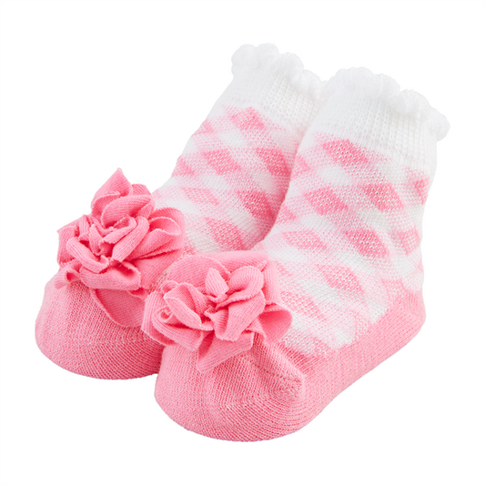 Mud Pie - Baby - Flower Gingham Socks