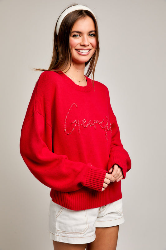 Top - Boxy Sweater - Georgia Sparkle