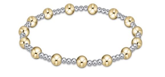 Enewton - Classic Sincerity Pattern 5mm Bead Bracelet - Mixed  Metal - Findlay Rowe Designs