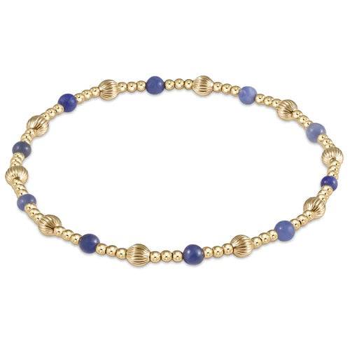 Enewton - dignity sincerity pattern 4mm bead bracelet - lapis - Findlay Rowe Designs