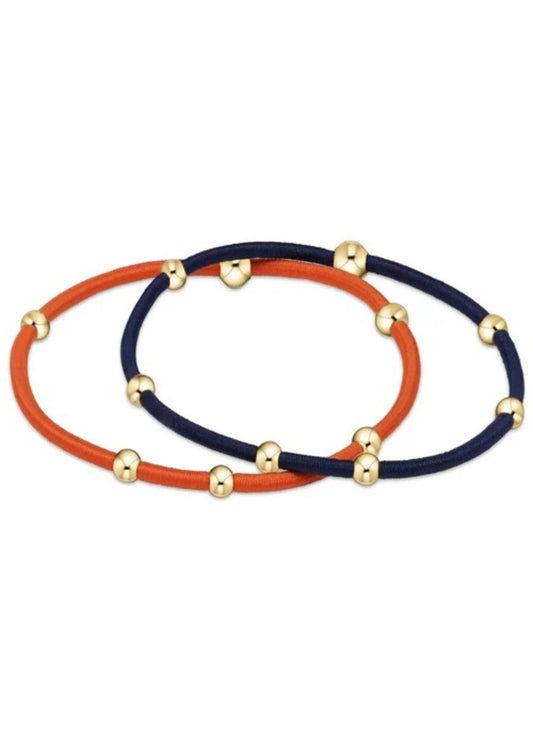 Enewton - essentials Gameday Hair Bracelet - Bright Orange - Matte Navy - Findlay Rowe Designs