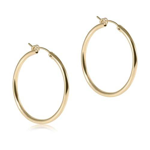 Enewton - round gold hoop - smooth - Findlay Rowe Designs