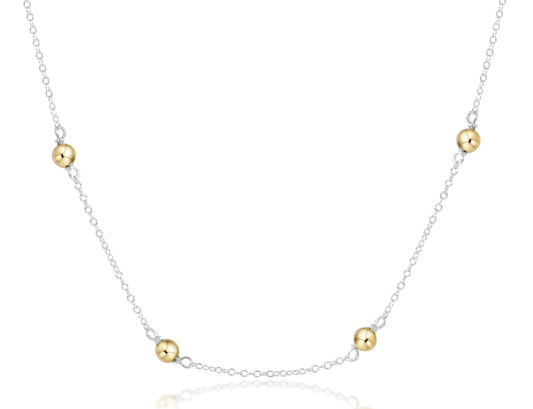 Enewton - choker simplicity chain - sterling mixed metal - classic 4mm gold