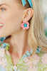 Brianna Cannon – Studs Earring - Pink And Blue Hibiscus - Findlay Rowe Designs