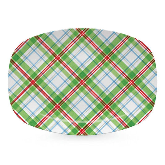 Mariposa - Christmas Tartan Plaid Platter