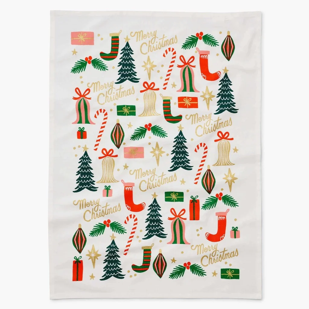 Rifle Paper Co - Towel - Deck the Halls - Findlay Rowe Designs