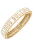 Georgia Bulldogs Enamel Hinge Bangle - White - Findlay Rowe Designs