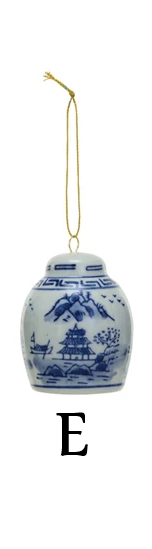 Ornament - Stoneware Ginger Jar - Blue & White - Findlay Rowe Designs