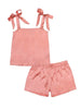 Simply Southern - Tie Shoulder PJ Set - Light Pink