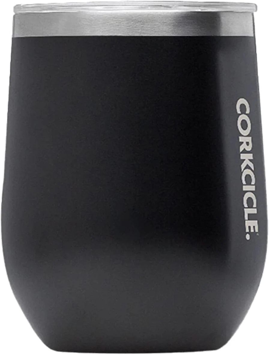 Corkcicle - 12oz Stemless - Collegiate Black UGA G - Findlay Rowe Designs