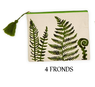 Pouch - Cotton Canvas - Fanciful Fern