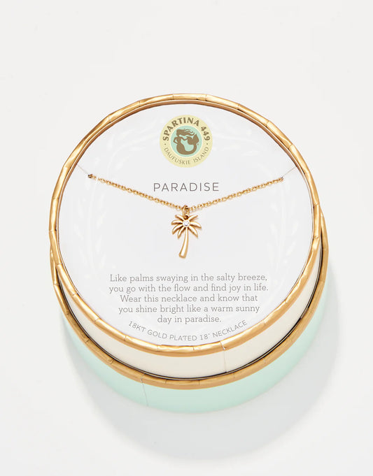 Spartina- Sea La Vie Necklace Paradise/Palm Tree - Findlay Rowe Designs