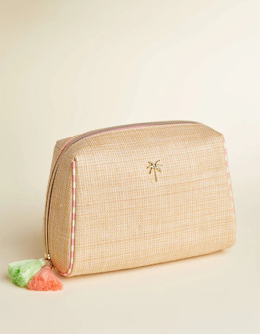 Spartina 449 - Boho Large Cosmetic Pouch - Palm Tree"