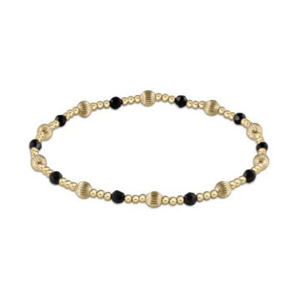 Enewton - Dignity Sincerity Pattern 4mm Bead Bracelet - Faceted Onyx