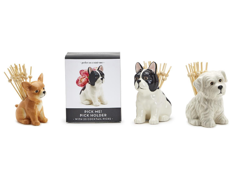 Toothpick Holder - Pick Me Dog with 20 Picks - Findlay Rowe Designs