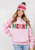 Sweatshirt - Chenille Merry - Pink