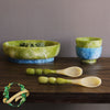 Beatriz Ball - Salad Servers - Resin Rio Bubble - Green