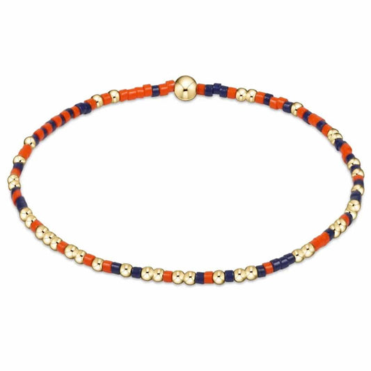 Enewton - egirl Gameday hope unwritten bracelet - Bright Orange - Matte Navy - Findlay Rowe Designs